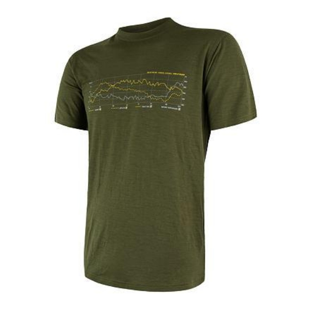 Obrázek SENSOR MERINO ACTIVE TRACK pánské triko kr.rukáv safari