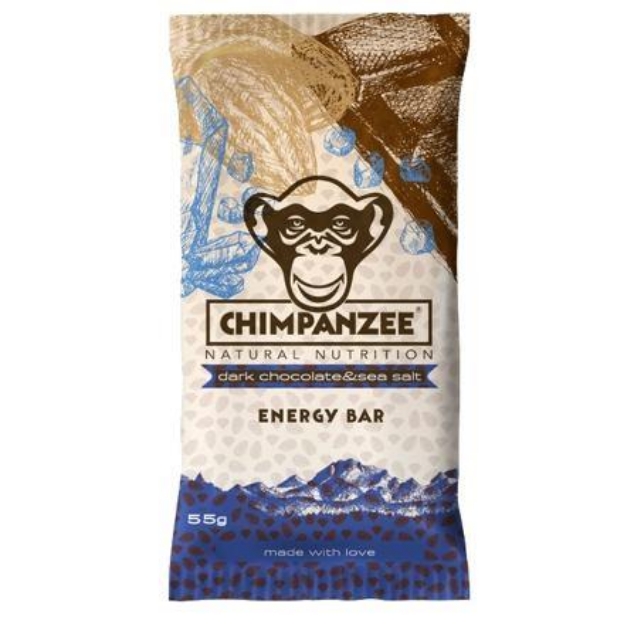 Obrázek CHIMPANZEE  ENERGY BAR Dark Chocolate - Sea Salt 55g