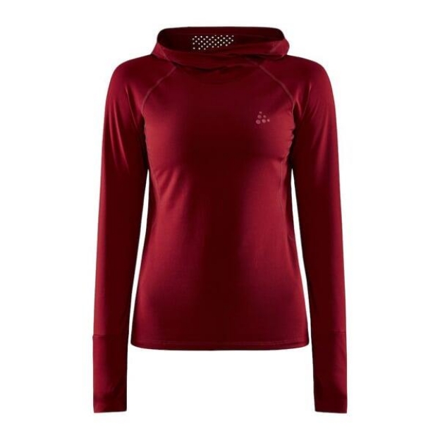 Obrázek W Mikina CRAFT ADV Charge Hooded Sweater červená