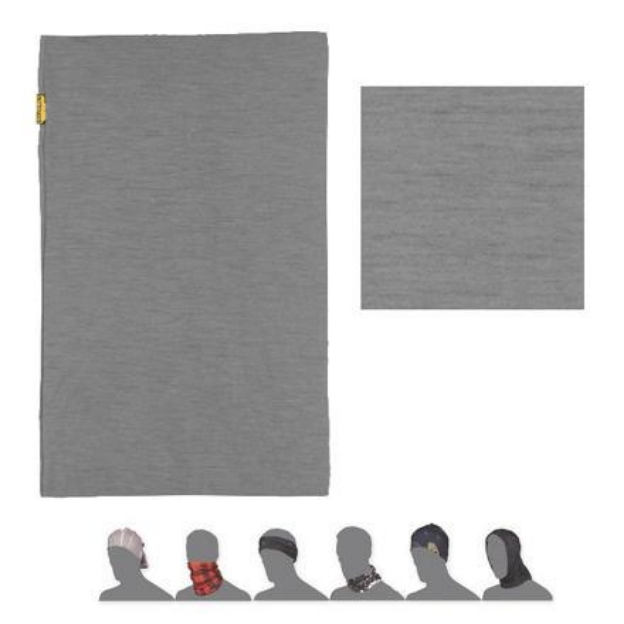 Obrázek SENSOR TUBE MERINO WOOL šátek multifunkční šedá
