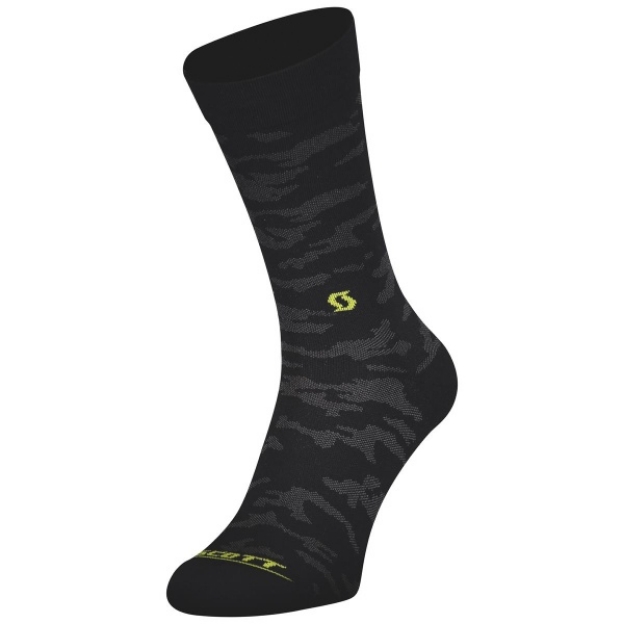 Obrázek Scott Sock Trail Camo Crew blck/sul yel