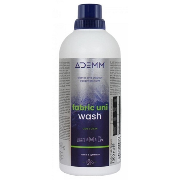 Obrázek prací a čistící prostředky ADEMM Fabric Uni Wash 1000 ml, CZ/SK/HU/PL