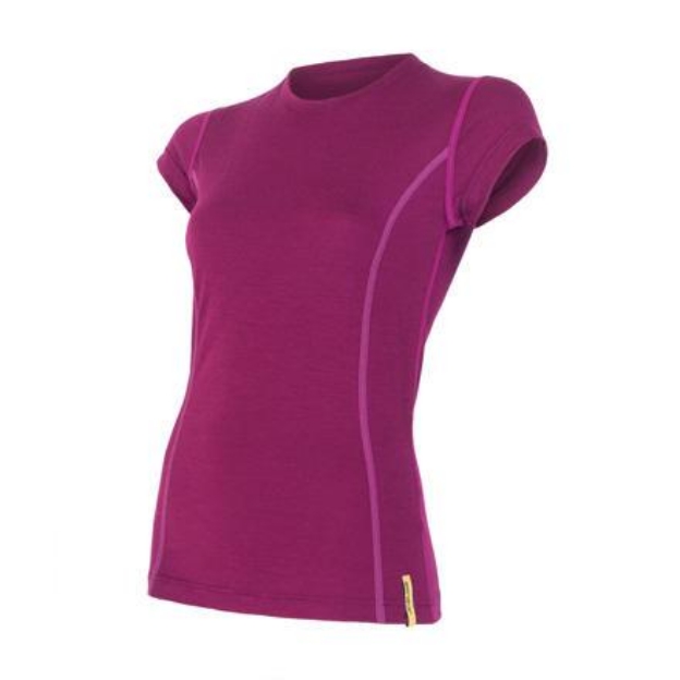 Obrázek SENSOR MERINO ACTIVE dámské triko kr.rukáv lilla