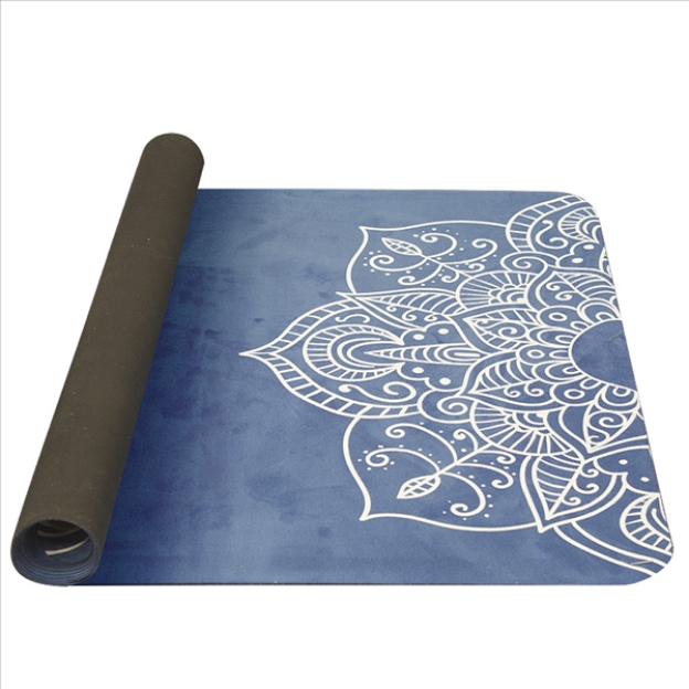Obrázek YATE Yoga Mat přírodní guma - vzor C  modrá