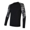 Obrázek SENSOR MERINO IMPRESS pánské triko dl.rukáv černá/honeycomb