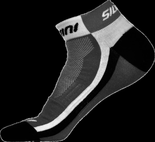 Obrázek Cyklistické ponožky Silvini Plima šedá/černá