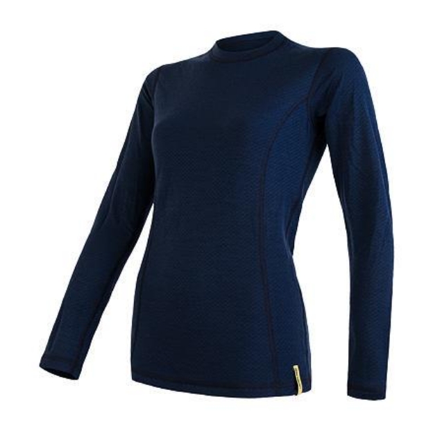Obrázek SENSOR MERINO DF dámské triko dl.rukáv deep blu