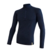 Obrázek SENSOR MERINO DF pánské triko dl.rukáv zip deep blu