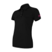 Obrázek SENSOR MERINO ACTIVE POLO dámské triko kr.rukáv černá