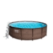 Obrázek Bazén BESTWAY Power Steel Deluxe 427 x 107 cm set s filtrací - hnědý