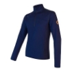 Obrázek SENSOR MERINO UPPER pánská mikina krátký zip deep blue