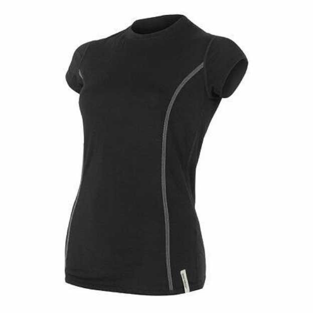 Obrázek SENSOR MERINO ACTIVE dámské triko kr.rukáv černá