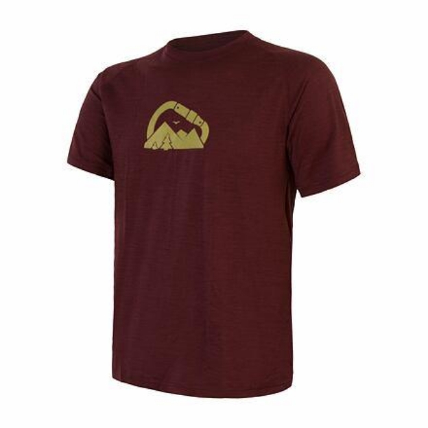 Obrázek SENSOR MERINO AIR PT SUMMIT pánské triko kr.rukáv port red