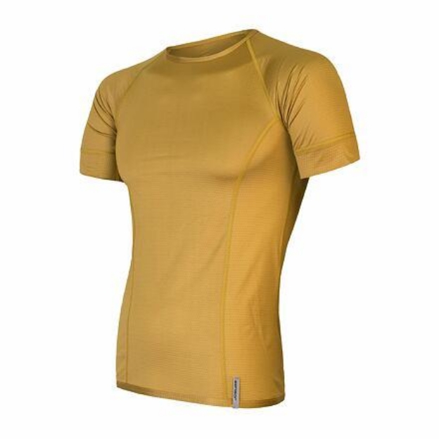 Obrázek SENSOR COOLMAX TECH pánské triko kr.rukáv mustard