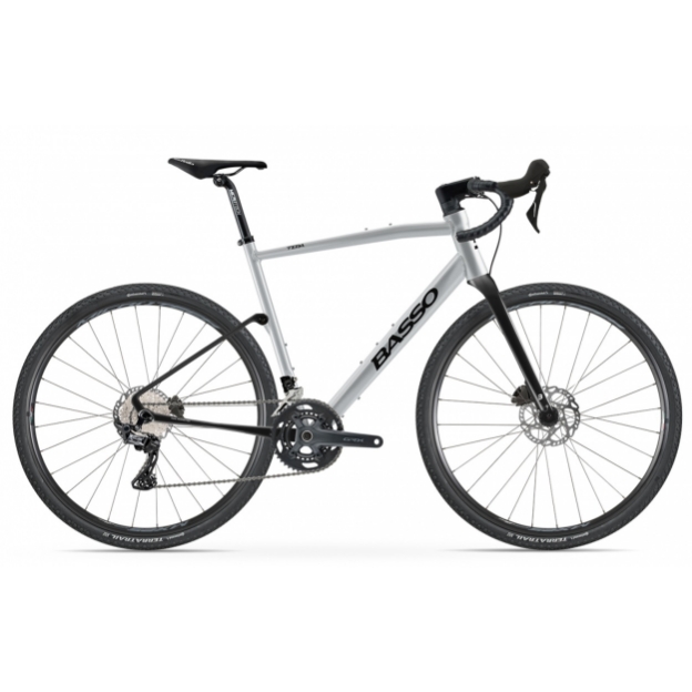 Obrázek Basso Tera Shimano GRX 600 Microtech MX25 2022 Silver Brushed 58/XL VYSTAVENO