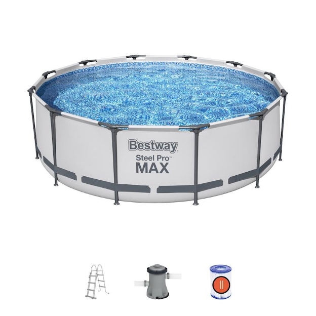 Obrázek Bazén BESTWAY Steel Pro Max 366 x 100 cm set s kartušovou filtrací