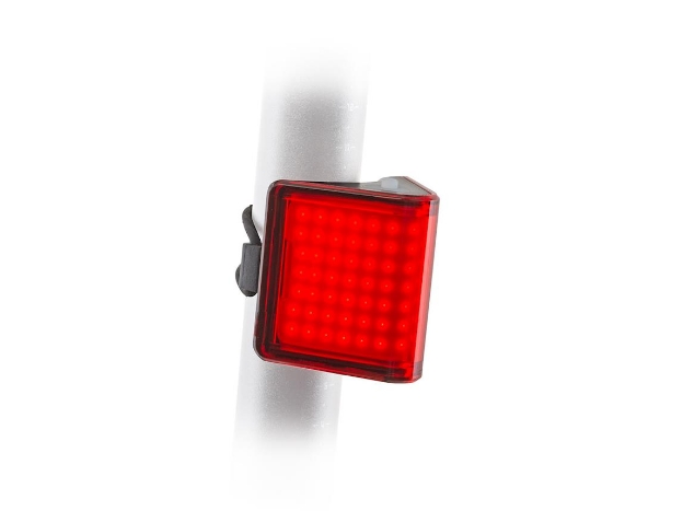 Obrázek AUTHOR Světlo zad. V-Block360 USB CobLed 80 lm - černá/červené-sklo