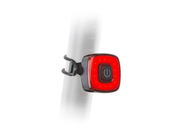 Picture of AUTHOR Světlo zad. A-Square USB CobLed 50 lm - černá/červené-sklo