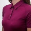 Obrázek SENSOR MERINO ACTIVE POLO dámské triko kr.rukáv lilla