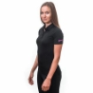 Obrázek SENSOR MERINO ACTIVE POLO dámské triko kr.rukáv černá