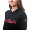 Obrázek SENSOR MERINO UPPER MOUNTAINS dámská mikina klokanka černá