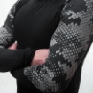 Obrázek SENSOR MERINO IMPRESS pánské triko dl.rukáv černá/honeycomb