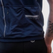 Obrázek SENSOR CYKLO MOTION pánský dres kr.rukáv celozip deep blue/šedá