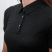 Obrázek SENSOR MERINO ACTIVE POLO dámské triko kr.rukáv černá
