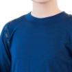 Obrázek SENSOR MERINO AIR SET dětský triko dl.rukáv + spodky tm.modrá