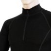 Obrázek SENSOR MERINO ACTIVE pánské triko dl.rukáv stoják zip černá