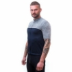 Obrázek SENSOR CYKLO MOTION pánský dres kr.rukáv celozip deep blue/šedá
