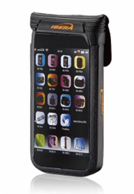 Obrázek Pouzdro pro Smartphone 4.5 - 5" Waterproof na představec IBERA IB-PB16 - černá