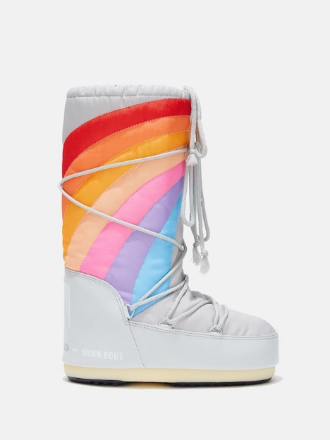 Picture of boty MOON BOOT ICON RAINBOW, 002 glacier/blue-red