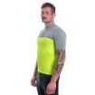 Obrázek SENSOR CYKLO MOTION pánský dres kr.rukáv celozip neon yellow/šedá
