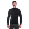 Obrázek SENSOR MERINO ACTIVE pánské triko dl.rukáv stoják zip černá