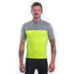 Obrázek SENSOR CYKLO MOTION pánský dres kr.rukáv celozip neon yellow/šedá
