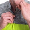 Obrázek SENSOR CYKLO MOTION pánský dres kr.rukáv celozip neon yellow/šedá