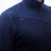 Obrázek SENSOR MERINO UPPER pánská mikina krátký zip deep blue