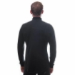 Obrázek SENSOR MERINO UPPER pánská mikina krátký zip černá