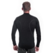 Obrázek SENSOR MERINO ACTIVE pánské triko dl.rukáv stoják zip černá