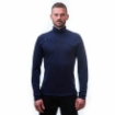 Obrázek SENSOR MERINO UPPER pánská mikina krátký zip deep blue