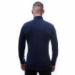 Obrázek SENSOR MERINO UPPER pánská mikina krátký zip deep blue