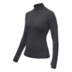 Obrázek SENSOR MERINO BOLD dámské triko dl.rukáv roll neck anthracite gray