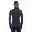 Obrázek SENSOR MERINO BOLD dámské triko dl.rukáv roll neck anthracite gray