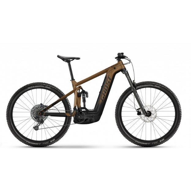 Obrázek GHOST E-Riot Trail AL 150/140 Advanced B750 2023 Black/Gold