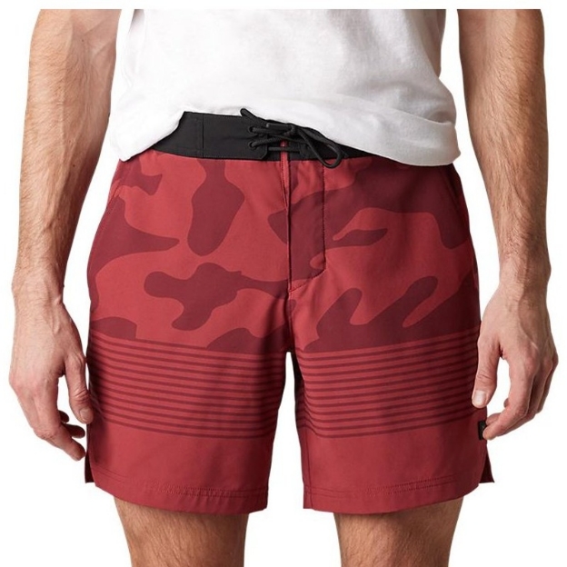 Obrázek Plavecké šortky Fox Vzns Camo Hybrid Short Scarlet