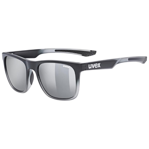 Obrázek UVEX BRÝLE LGL 42 BLACK Transparent/Mir.silver