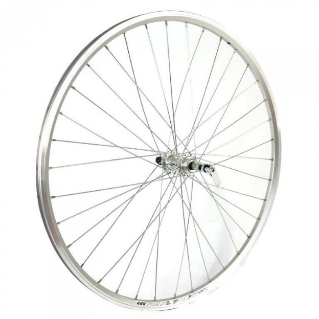 Obrázek Kolo zapletené 26" 559-19 Dragon zadní RU SH 36 stříbrné Union/CnSpoke