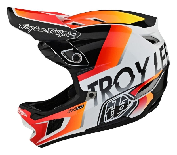 Obrázek Troy Lee Designs D4 COMPOSITE MIPS Qualifier White/Orange