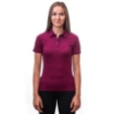 Obrázek SENSOR MERINO ACTIVE POLO dámské triko kr.rukáv lilla